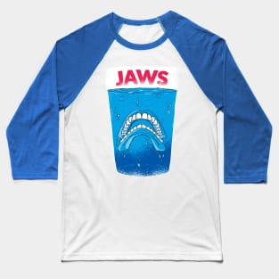 Jaws Dentures Graphic Tee Baseball T-Shirt